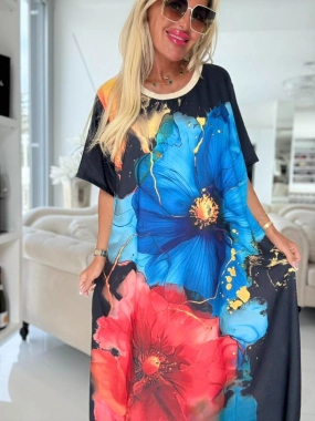 Dámské barevné šaty Flora
