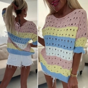 Luxusní halenka svetřík vzadu na růžovou mašličku