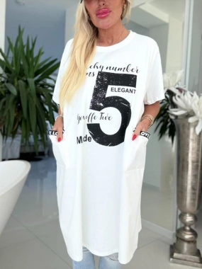 Dámská šatovka Number 5 s kapsami