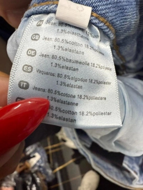 42/XL Riflové džínové stretch kraťasy zvýšený pas