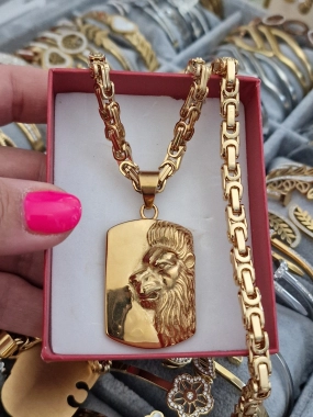 Náhrdelník řetízek královská vazba set lev