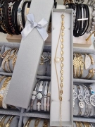 Luxusní dámský náramek na ruku dvojitý perlička