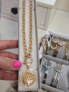 P21 Dámský náhrdelník masivní strom života zlatý