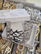 N13 Náramek chirurgická ocel Afrika stříbrný