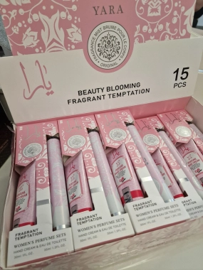 Lattafa Yara parfémovaná voda + hand cream růžová sada