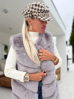 Stylová čepka kšiltovka baret zlatý řetízek oversize