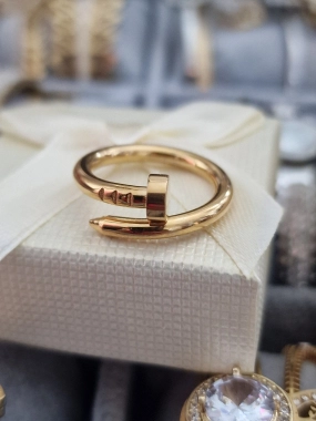 Dámský prsten prstýnek Hřebík zlatý