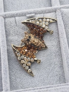 Luxusní brož netopýr zirkony