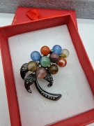 Luxusní brož větvička korálky