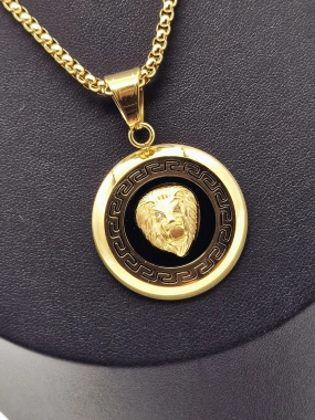 P3 Unisex náhrdelník s medailonkem lví hlava