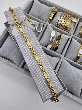 Masivní řetízek náhrdelník se vzorem ala Versace