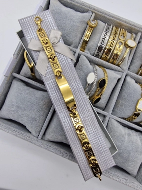 Pánský náramek na ruku destička ala Versace