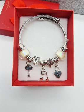 Náramek ala Pandora lanko oversize noty