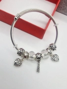 Náramek ala Pandora lanko oversize srdce ornamenty