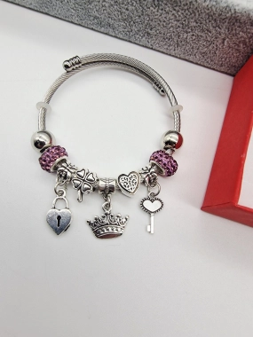 Náramek ala Pandora lanko oversize korunka