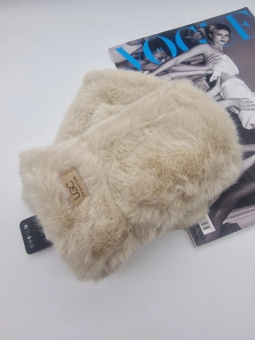 Dámské oversize rukavice UGC bezprstové krémové