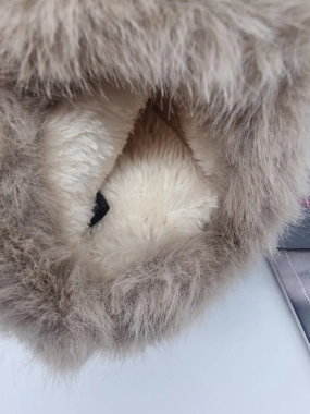 Dámské oversize rukavice UGC bezprstové béžové