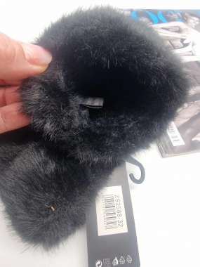 Dámské oversize rukavice UGC bezprstové černé