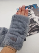 Dámské oversize rukavice UGC bezprstové modrošedá