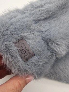 Dámské oversize rukavice UGC bezprstové modrošedá