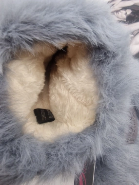 Dámské oversize rukavice UGC bezprstové modrošedá