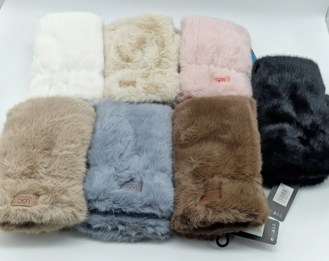 Dámské oversize rukavice UGC bezprstové modrošedá