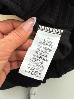 Sport elegance kalhoty s koženkovým páskem hnědé