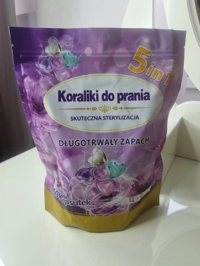 Prací kapsle 5v1 s vůní růže 50kusů fialové balení