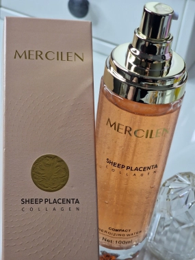 Pleťové tonikum Mercilen Sheep Placenta Collagen obsahuje extrakt z ovčí placenty ROZBALENO