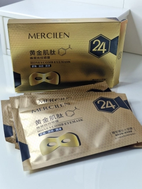 MERCILEN zlatá plástvová oční maska 5x 10ml