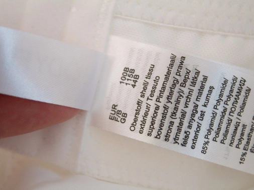 100B Bílé dámské nové krajkové body