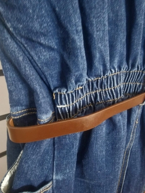 Džínové riflové pružné šaty XL/XXL