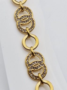 R14 Luxusní dámský náramek na ruku zdobený chirurgická ocel