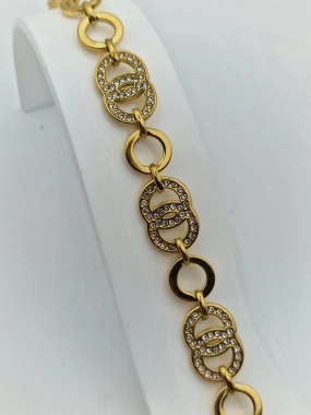 R14 Luxusní dámský náramek na ruku zdobený chirurgická ocel