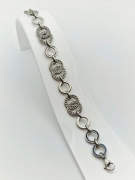 R15 Luxusní dámský náramek na ruku zdobený chirurgická ocel