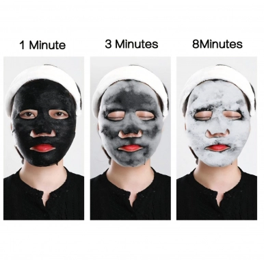 MENGXILAN čisticí bublinková maska s obsahem černé mořské soli