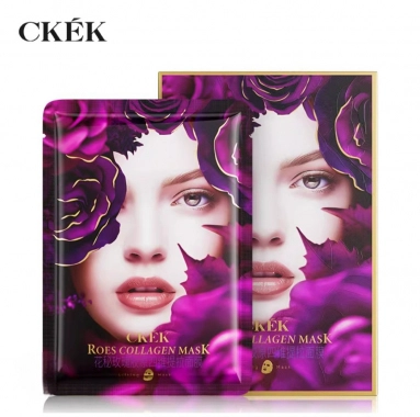 CKÉK Roses Collagen Mask – Liftingová pleťová maska s růží balení 5ks