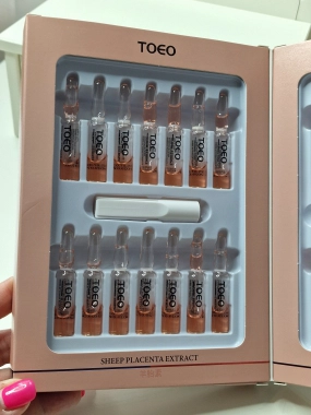 TOEO Sheep Placenta Extract – regenerační ampule na pleť  s etraktem z ovčí placenty