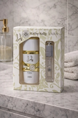 Kathy Kelly YARA – parfém & lesk na rty (dárková sada) Moi