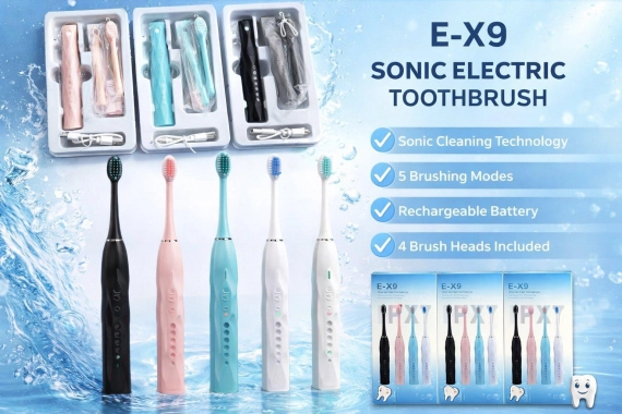Sonický elektrický zubní kartáček E-X9
