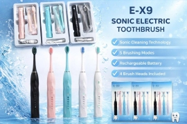 Sonický elektrický zubní kartáček E-X9