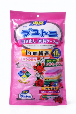 Vonné sáčky do šatníku a zásuvek – květinová vůně (48 ks) pink