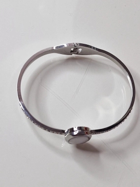 N5 Nádherný dámský náramek Perla stříbrná barva zirkony