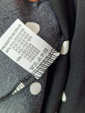 S/M Dámské letní šaty Marbela černé sukně černá s bílým puntíkem