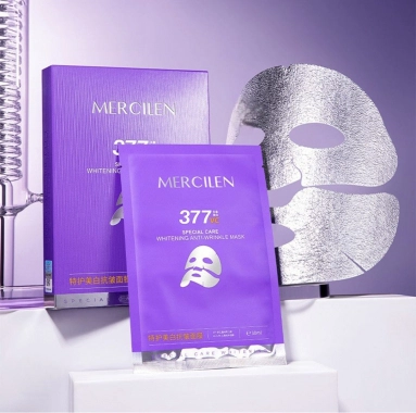 MERCILEN 377 VC – rozjasňující a protivrásková pleťová maska 5x 30 ml