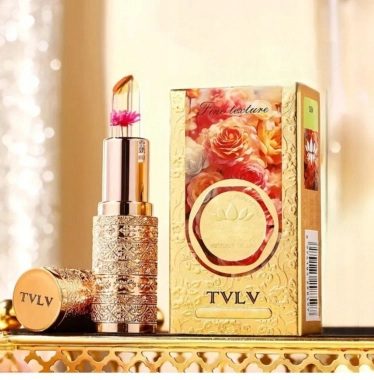 Rtěnka Dubaj s květem od TVLV Magic Color Lipstick