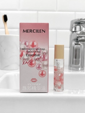 MERCILEN Essential Lip Oil – hydratační olej na rty pink