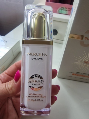 MERCILEN 377 Whitening Sunscreen Cream SPF50+ PA++++ opalovací krém