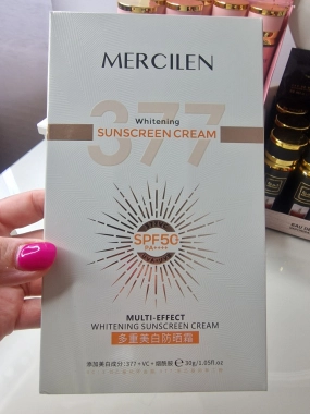 MERCILEN 377 Whitening Sunscreen Cream SPF50+ PA++++ opalovací krém