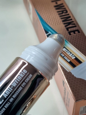 TUZ Anti-Wrinkle Collagen kolagenový oční krém s masážním roll-on aplikátorem